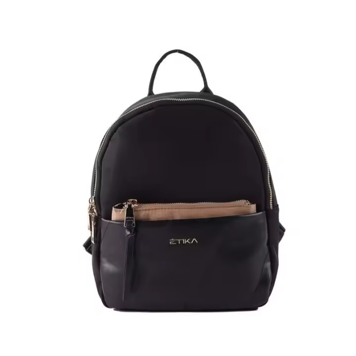 Mochila Bolso ETIKA GRETA 03 B30115 Negro | Accesorio Esencial para Combinar Comodidad y Elegancia | Resistente y Duradero | Dimensiones: 34 * 12 * 29 Cm | Marca ETIKA - 1