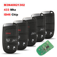 Jingyuqin Llave De Repuesto Inteligente Para Coche M3N40821302 Fob 433MHz Con Chip ID46 Para Jeep Grand Cherokee - details 0