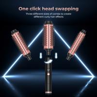 Peine de Aire Caliente Tres en uno peine de pelo recto de Iones negativos peine de sopado de pelo curling de Hierro recto de Doble proposición - details 6