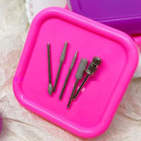 Organizador De Uñas Portátil Con Diseño De Ojos De Gato Contenedor De Almacenamiento Para Cabezas De Mecanizado Y Soporte Para Herramientas - details 3