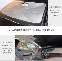 Parasol Coche Delantero, Parasol Plegable Coche con Anti UV Rayos,Sombrilla Paraguas del Coche para Lunas Delanteras, Parasol para Parabrisas de los Coche para Mayoría de Coches, SUV, Camiones - details 0