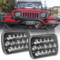Faros LED 5x7" 7x6" H6054 H5054 Para Jeep Wrangler YJ Cherokee XJ Comanche MJ Savana S10 Blazer Express Van Instalación Directa Compatible Con Varios Modelos De Jeep - details 0