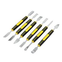 Kit De Herramientas Manuales Para Reparación De Teléfonos Móviles 6pcs Set De Abrazaderas Y Cuchillas Para Desmontaje De Teléfonos Metal Crowbar Y Spatula - details 17