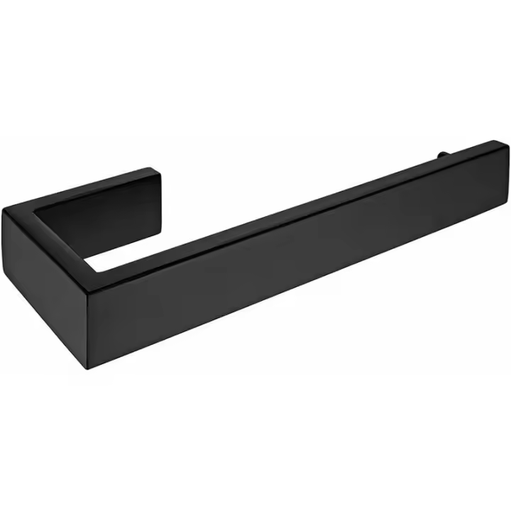 Toallero Instalación de toallero Acero inoxidable 304 Superficie cepillada Toallero negro Accesorios de baño 21 7,5 3 cm (Una pieza) - 1