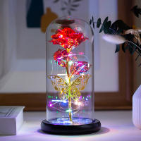 Lámpara De Noche Con Rosas Artificiales Y Mariposas LED Regalo Para Mujeres Y Niñas Luces Atmosféricas De Colores - details 2