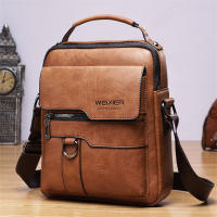 Bolso De Hombro Para Hombre Durable De Cuero PU De Alta Calidad Bolso Cruzado De Viaje Estilo Moda Bolsa De Hombro Unisex - details 5