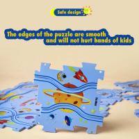 Juego de 2 autos de Carreras Educativos para niños, pista de Juguete, rompecabezas, Railway Ruta, Educational juego, Gift, Juguete adortado para niños de 2, 3, 4, 5 Y 6 años. - details 1
