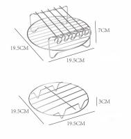 Estante para freidora de Aire-Estante de Doble Capa para pinchos, accesorios multiusos de Maple inoxydable para freidora - details 1