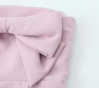 Nuevo Vestido Corto De Verano 2024 Para Mujer Estilo Europeo Y Americano Sexy Con Detalles De Lazo Top Tubo Sin Mangas De Poliéster - details 6