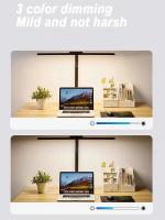 ORION91 Lámpara LED Fijar Mesa Flexo Gigante Color Negro🖤5 Tonos de Luz Regulable (73x80 cm) Oficina Teletrabajo Escritorio Ordenador - SpazioLuzio - details 4
