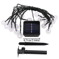 Luces De Cadena Solar De Cristal Globular IP65 39FT Con 100 LED Y 8 Modos De Iluminación Para Exterior Halloween Y Navidad Fiesta - details 1