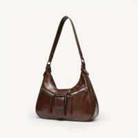 Bolso De Motociclista Vintage Para Mujer Primavera Verano Nueva Bandolera Con Hombro Solo Con Sensación De Sophisticación Material PU Cierre De Cremallera Estilo Punk - details 24