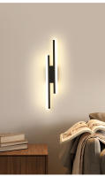 Lámpara De Pared Moderna LED Nordic 12W Negra Con Sombrilla De Acrílico Iluminación Dual Interior Para Cocina Dormitorio Estudio Baño - details 6