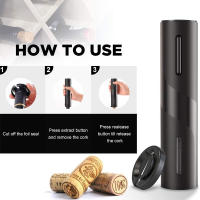 ABREVIABRAS FLYMUYU Rechargeable Electric Wine Opener Automático Con Corte De Película De Aluminio Para Amantes Del Vino Regalo Para Bar - details 8
