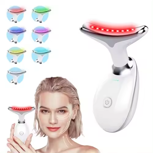 Dispositivo de terapia de luz roja para el cuidado de la piel del rostro y el cuello: dispositivo de terapia de luz roja LED para el cuidado de la piel del rostro y el cuello en casa - 1