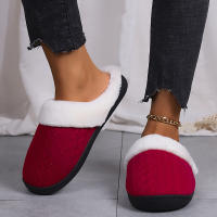 Zapatillas Casuales De Pelo Fluffy Para Mujer Invierno Plush Interior Zapatos De Mujer 2025 Plataforma Calientes Tallas Grandes Pareja Planas - details 37