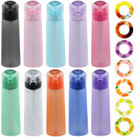 Botella De Agua Fragante De 650ML Con Manija Y 7 Cubos De Sabor Frutal Sin BPA Para Viajes Senderismo Escalada - details 5