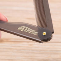 Peine Plegable Portátil De Plástico Para Barba Peine De Cabeza Para Hombres Y Mujeres Herramienta De Peinado Para Cabello Uso Profesional O Doméstico - details 8