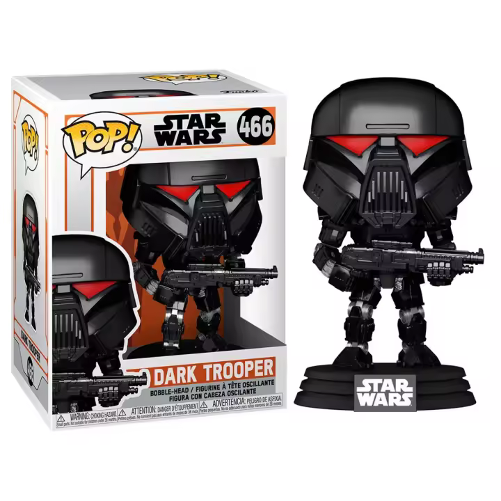 Funko Pop Star Wars Dark Trooper Nº466 Vinilo de 9 Cm Caja de Exhibición de Ventana - 1