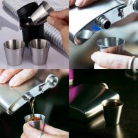 4PCS 70ML 6PCS 30ML Vajillas De Acero Inoxidable Para Té Vino Y Cerveza Uso Doméstico Camping Picnic BBQ Copas Portátiles Para Fiestas - details 4