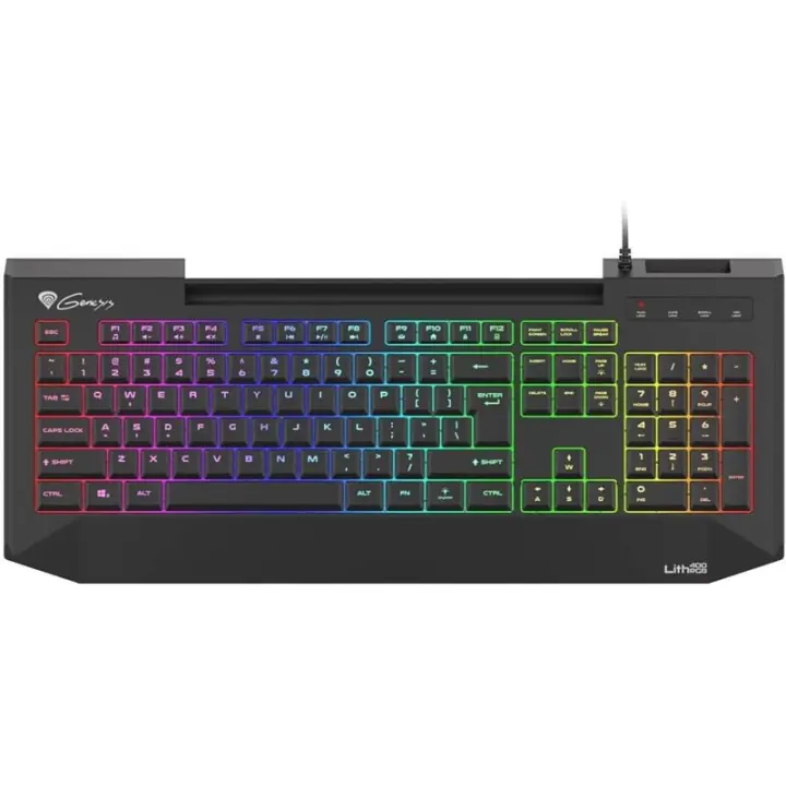 Genesis | LITH 400 | Gaming keyboard | RGB LED light | US | Black | Wired | m - 1