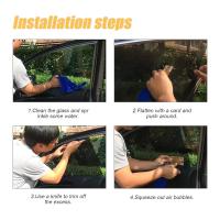 2Pcs Pegatinas De Sol Para Coche Etiquetas Electrostáticas Para Ventanas Traseras Bloqueo Solar Película De Cubierta Para Ventanas Laterales - details 7
