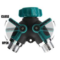 Diversor De Agua De Zinc De Aleación Y-Divisor Doble Vía Para Jardín Accesorios Con Rosca Interna Doble Grifo Divertor De Agua - details 4