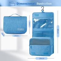 Neceser Viaje,Impermeable de Gran Capacidad Neceser Maquillaje,Bolsa de Aseo con Gancho Colgante para Hombre y Mujer Accesorios de Viaje - details 0
