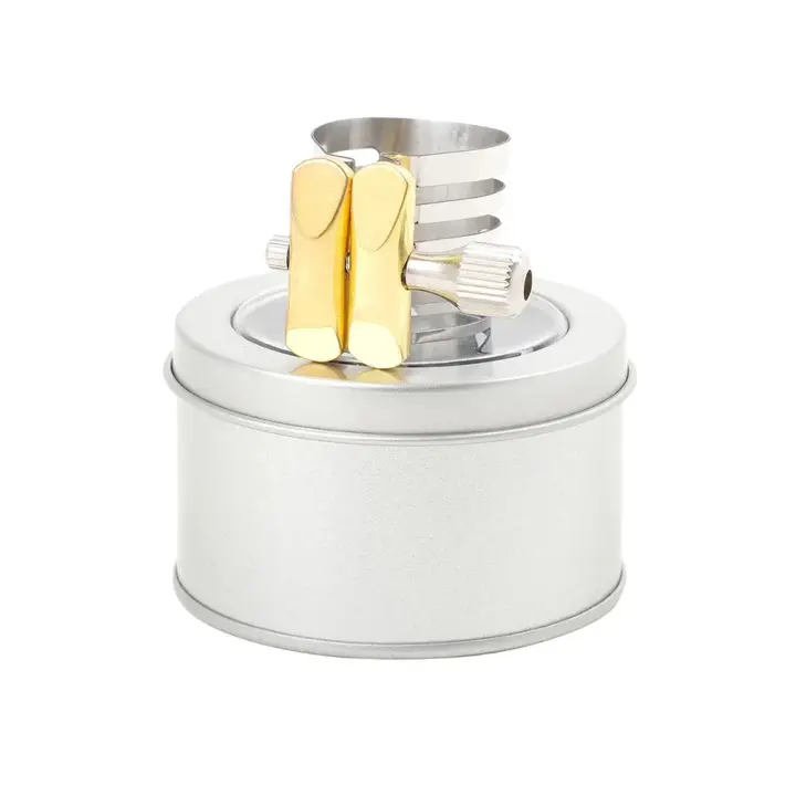 Juego De Piezas De Repuesto Para Saxofón Soprano/Alto/Tenor Juego De Boquilla Y Cabeza Ajustable Con Tornillo Rápido De Acero Inoxidable Accesorio Para Instrumentos Musicales - 1