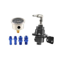 Kit De Regulador De Presión De Combustible Ajustable En Aluminio Con Medidor Para Reubicación De Vehículos Y Superchargers - details 5