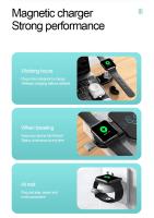 Cargador Magnético Inalámbrico Mini Para Apple Watch Series 8 7 6/5/4/SE/3/2 Cargo Portátil Para Iwatch Con Cable De Carga Inalámbrico - details 2