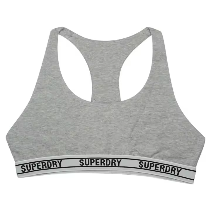 Ropa mujer Ropa interior Superdry Sujetador Crop Gris Sujetadores - 1