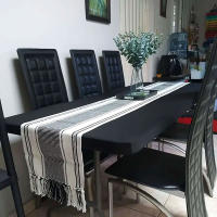Mantel Elástico GY 1pc 4FT/6FT Material Poliéster Para Boda Banquete Hotel Restaurante Decoración De Escritorio Del Hogar - details 6