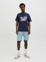 [Talla XXL] Jack & Jones Hombre Camiseta de Algodón Mod JJJAXON TEE CNECK  Color Sky Captian Moda Casual Informal Primavera Verano Ref 269390 - details 5