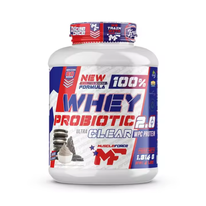Whey Probiotic de Muscle Force 2kg Concentrado de Suerto de Leche - 1