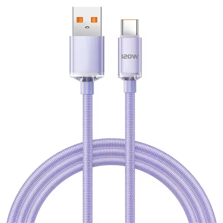 Cable Super Rápido De Carga 120W PD Tipo C Para Samsung Xiaomi Huawei Cable USB C Para Teléfono Móvil Con Corriente Máxima De 6A - 1
