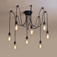 Lámpara Colgante Industrial Retro Para Restaurante Ropa Y Hogar Con Multiple Cabezas Estilo Araña Para Sala De Estar Y Dormitorio - details 2