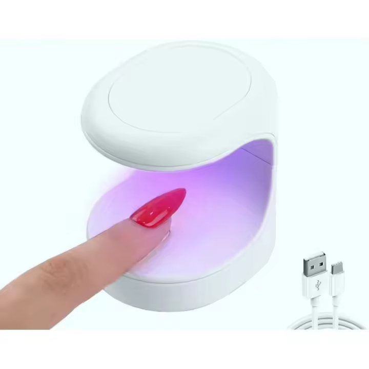 Mini lámpara de uñas WejaGO, luz ultravioleta para uñas, minisecador de uñas con diseño de apertura de 180°, lámpara de uñas LED UV portátil con USB - 1