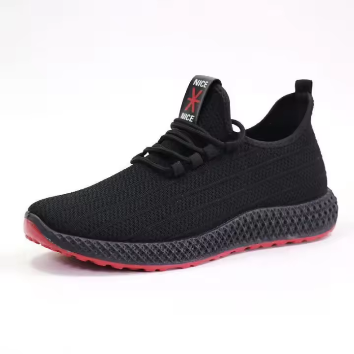 Zapatos De Moda Para Hombre 2024 Zapatillas De Malla Transpirable Para Gimnasio Y Deporte Zapatillas De Caminar Tenis Masculino Talla 39-44 Color Negro Y Blanco - 1