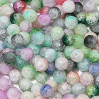 Alrededor De 20 Piezas De Cuentas De Vidrio Doble Pieza Jade Brokeout Redondas Para DIY Hechas a Mano Joyería Pulsera Accesorios De Joyería - details 5