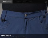 Pantalones Tácticos Caqui Para Hombre Con 4 Bolsillos Y Cintura Elástica Pantalones De Trabajo Militares Para Acampar Y Senderismo - details 17