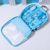 Bolsa para el cuidado del bebé, aspirador nasal determinado, cortauñas, termómetro, sistema de limpieza diaria de 13 piezas<br/>paquete de ayuda, azul - details 2