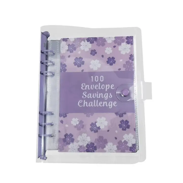 Carpeta de Ahorro para ahorra 5050 con sobre en efectivo para la planificación del Precio 100 Sobres Desafío Binder - 1