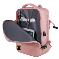 Bolsa de viaje expandible de gran capacidad con varios colores disponibles para computadora portátil de viaje, mochipa para Pareja with Carga USB para helbres y Mujeres. - details 44
