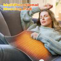 Almohadilla De Calor Eléctrico Para El Cuello Y Hombros Almohadilla De Compresión Caliente Para Alivio Del Dolor Lumbar Y Piernas Edredón De Terapia Física Para Invierno Tamaño Grande Material De Algodón Y ABS - details 1