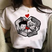 Camiseta De Verano Para Mujeres Kawaii Unisex Anime Hunter X Hunter Camiseta Gráfica De Dibujos Animados Cuello En V Tees Harajuku - details 4