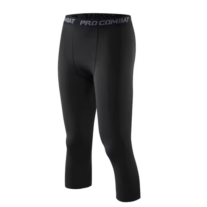 Pantalones De Compresión SONECHOKI Para Hombre Tights De Correr Leggings De Baloncesto De Largo Pierna Secado Rápido Cintura Elástica - 1