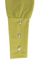 Vestido De Manga Larga Redonda Con Mangas Flotantes Y Botones Para Mujer Estilo Oficina Dama Longitud De Rodilla Poliéster Elástico Suave - details 20