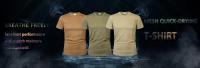 Camiseta Táctica Para Hombre MEGER Marca Camisa De Cuello Redondo Sólida Manga Corta Transpirable Secado Rápido Casual - details 0