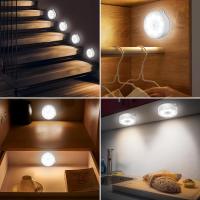 Luz con sensor de movimiento para interiores, luz LED con sensor de movimiento, funciona con 3 pilas AAA, luz LED inalámbrica - details 4